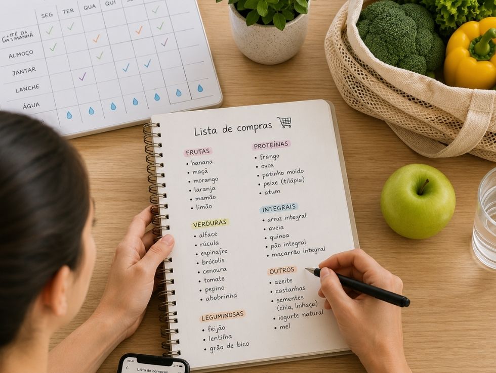 planejamento cardápio saudável para a semana