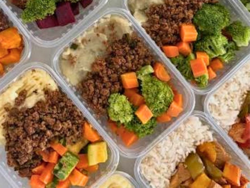 marmitas saudáveis preparadas para a semana
